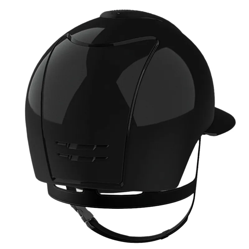 KEP Cromo 2.0 Polo Shine/Suede Nebula Riding Hat - Black/Silver-1