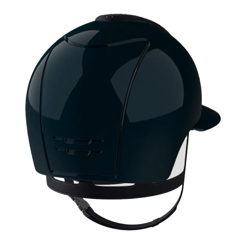 KEP Cromo 2.0 Polo Shine/Suede Nebula Riding Hat - Blue/Silver-1