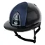 KEP Cromo 2.0 Polo Shine/Star Fabric Riding Hat - Black/Blue/Silver