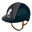 KEP Cromo 2.0 Polo Shine/Star Fabric Riding Hat - Blue/Blue/Silver