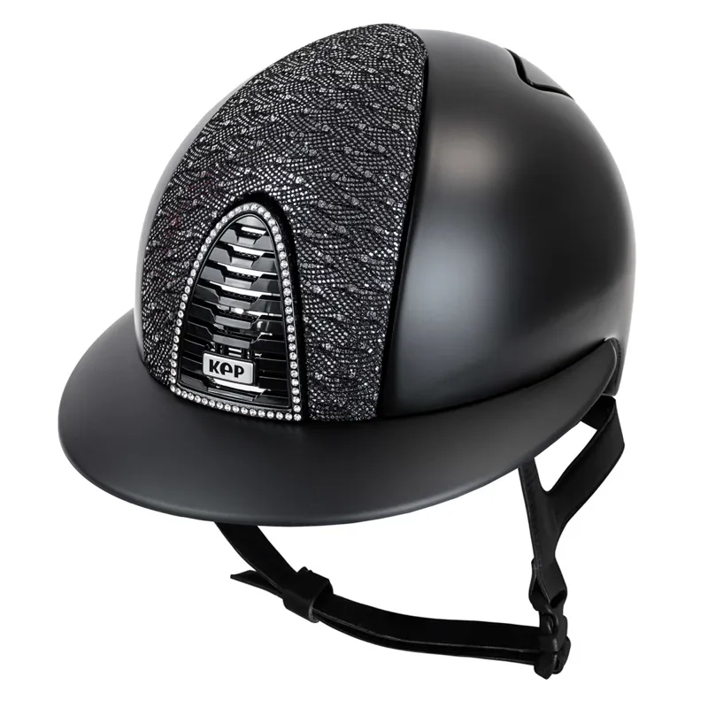 KEP Cromo Polo Textile/Klimt Riding Hat Black/Silver
