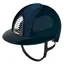 KEP Cromo 2.0 Polo Shine/Galaxy Fabric Riding Hat - Blue/Silver