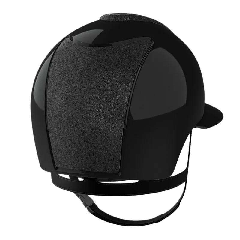 KEP Cromo 2.0 Polo Shine/Star Fabric Riding Hat - Black/Silver-3