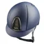 KEP Cromo 2.0 Standard Matt Crystal Logo Riding Hat - Blue/Chrome