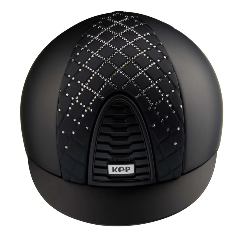 KEP Cromo 2.0 Standard Textile/Milano Satin Street Riding Hat - Black-1