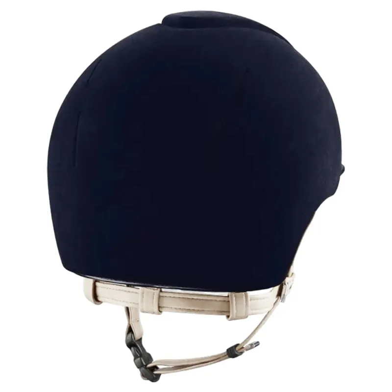 KEP Smart Nova Hunter Standard Velvet Riding Hat - Blue/Light Beige-1