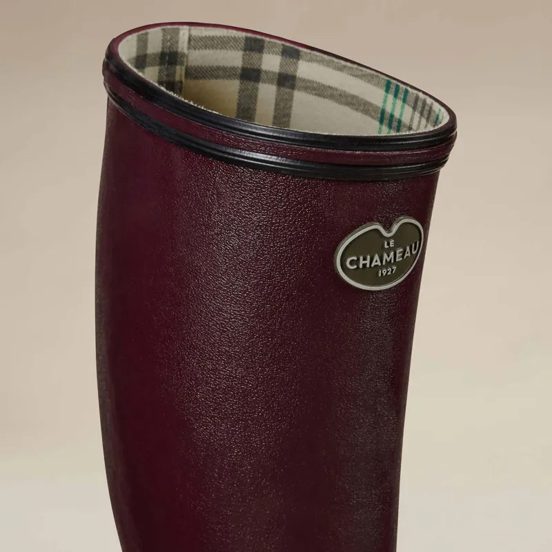 Le Chameau Giverny Ladies Wellington Boots - Cherry-4