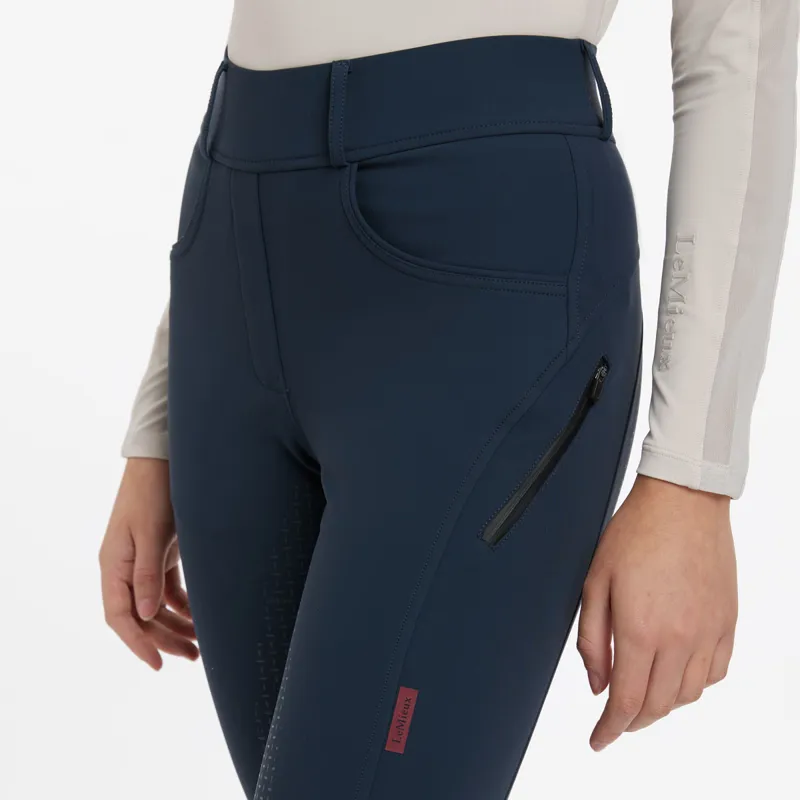 LeMieux Amy Full Grip Ladies Bregging Riding Tights - Navy-1