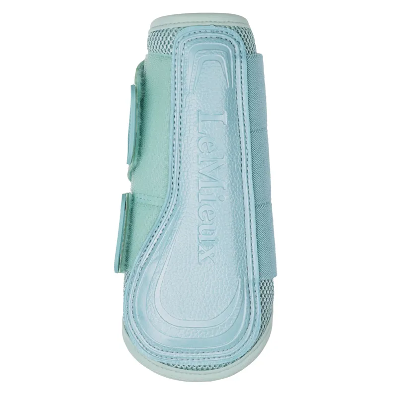 LeMieux Arika Mesh Brushing Boots - Aqua-2