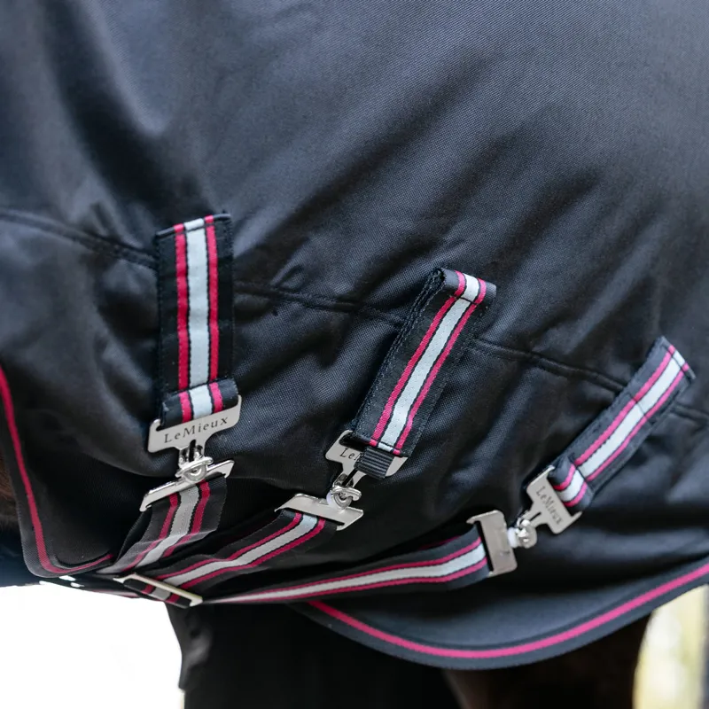 LeMieux Arika Storm-Tek 350g Detachable Neck Turnout Rug - Black-4