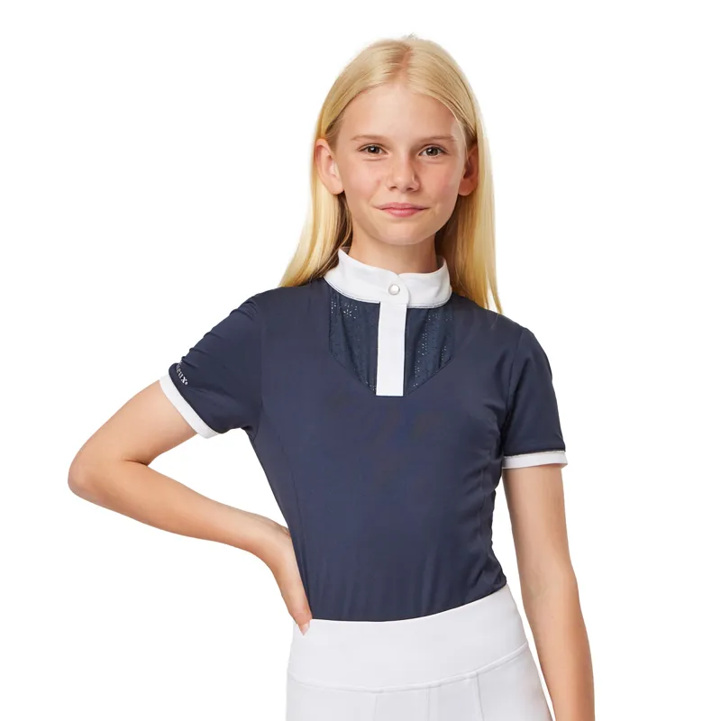 LeMieux Young Rider Belle Junior Show Shirt - Navy