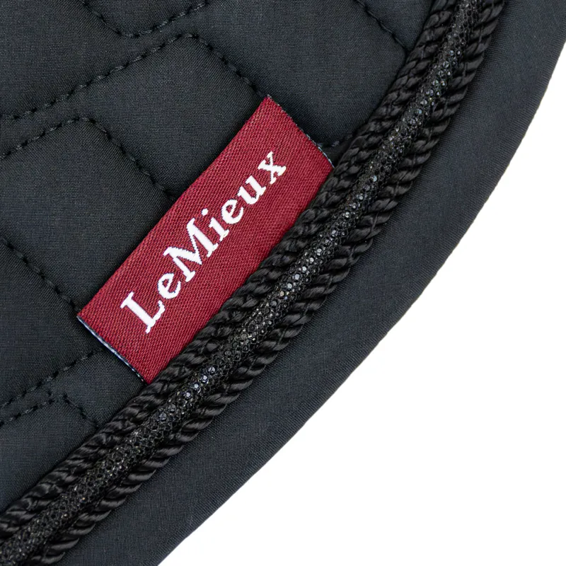 LeMieux Brilliance Dressage Saddlecloth - Black-1