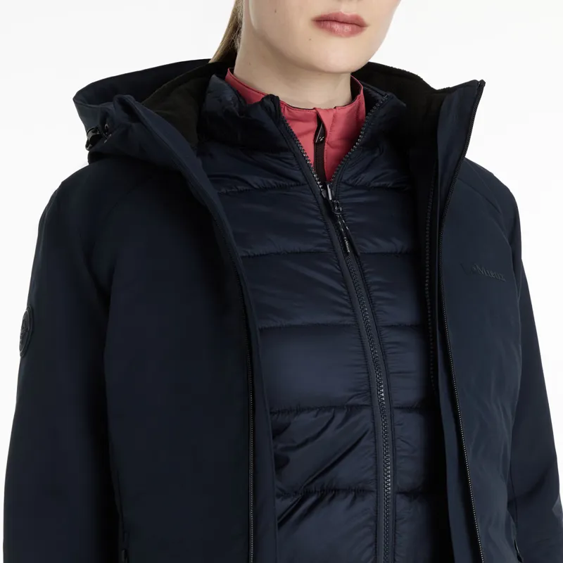 LeMieux Brooke Hybrid 3-in-1 Womens Waterproof Jacket - Navy-2