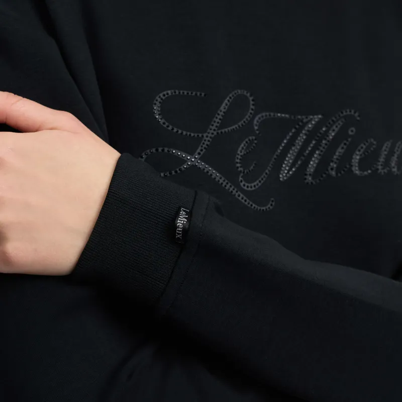 LeMieux Christina Womens Crew Neck Sweatshirt - Black-3