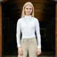 LeMieux Young Rider Eva Long Sleeve Competition Shirt - White