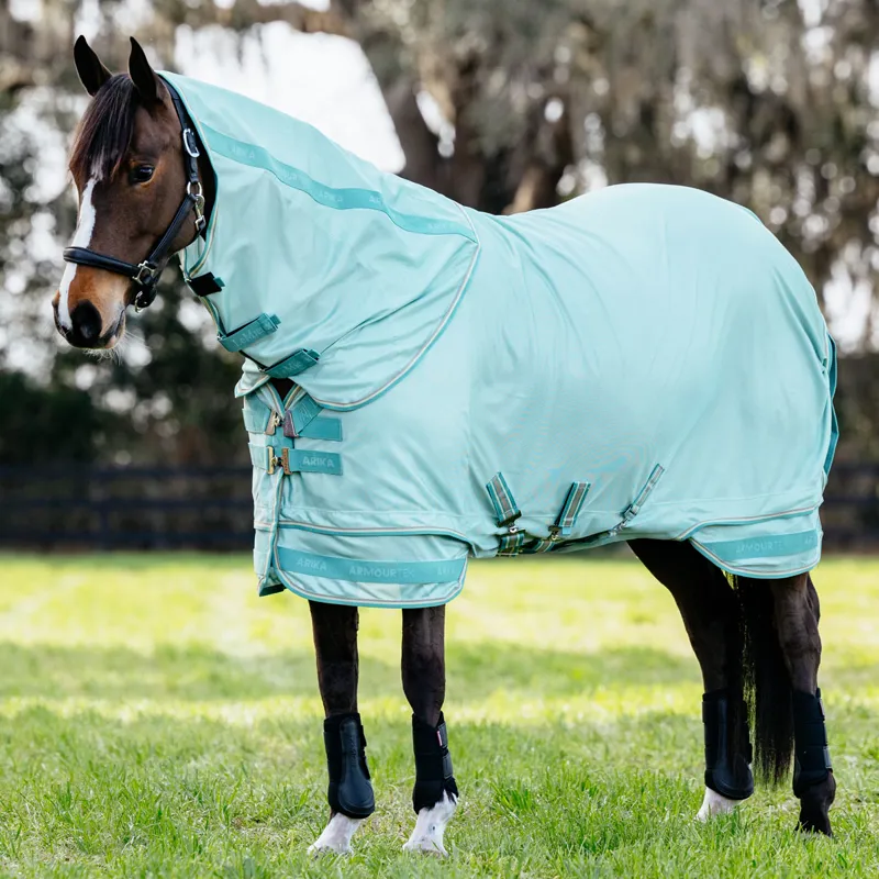 LeMieux Arika Armour-Tek Detachable Neck Fly Rug - Aqua