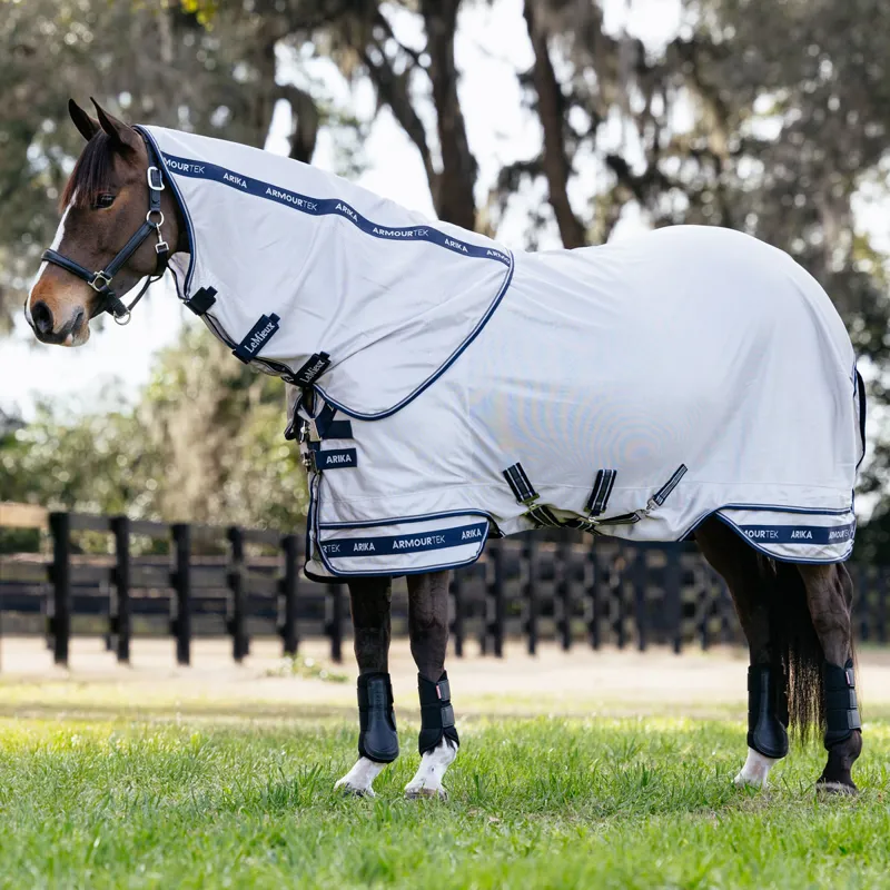 LeMieux Arika Armour-Tek Detachable Neck Fly Rug - Grey