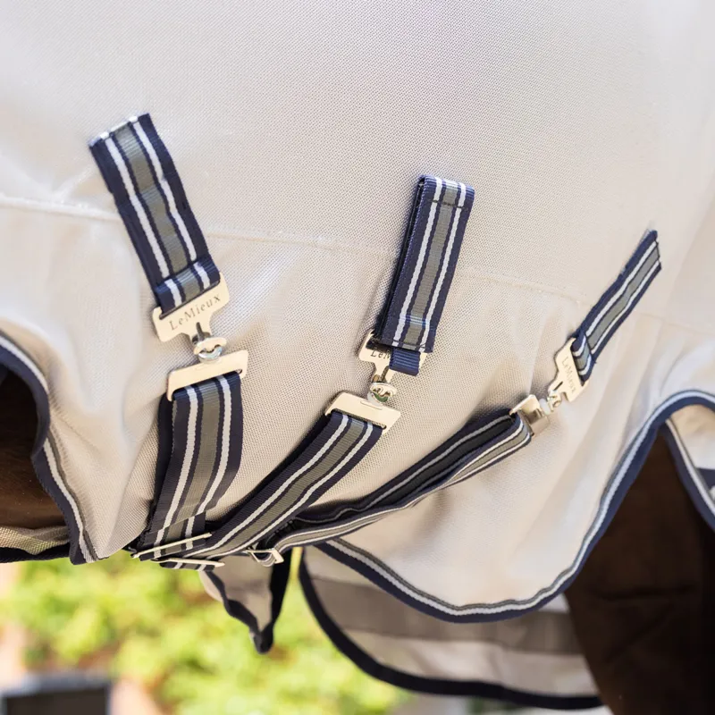 LeMieux Arika Armour-Tek Detachable Neck Fly Rug - Grey-1