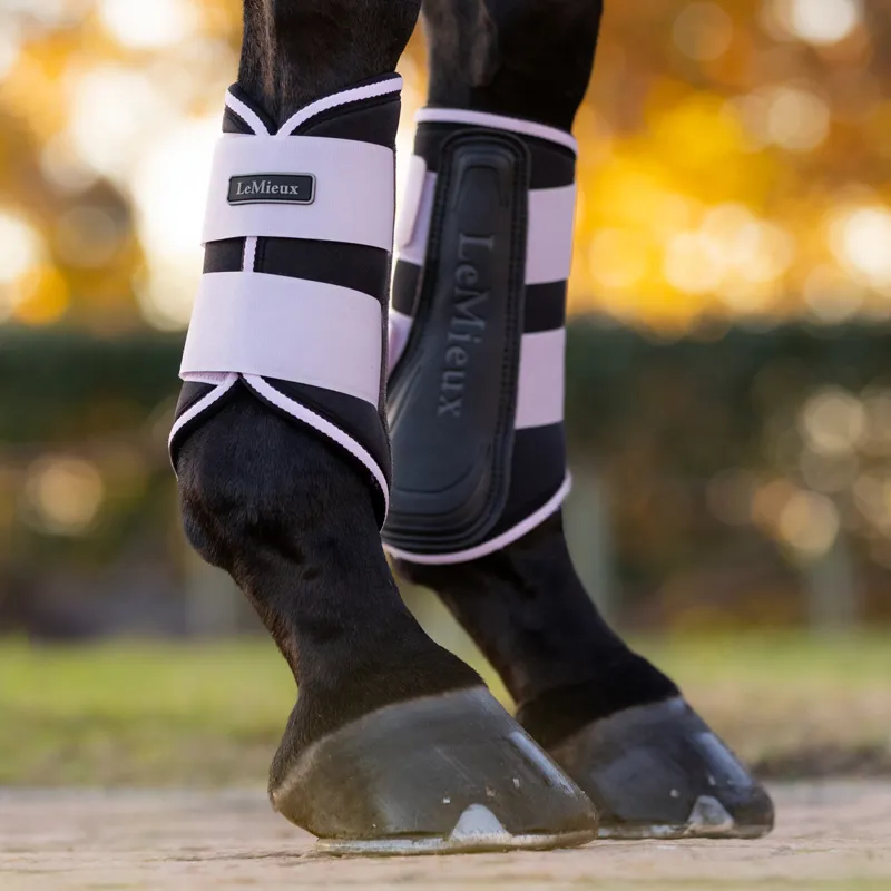 LeMieux Grafter Brushing Boots - Lilac-1