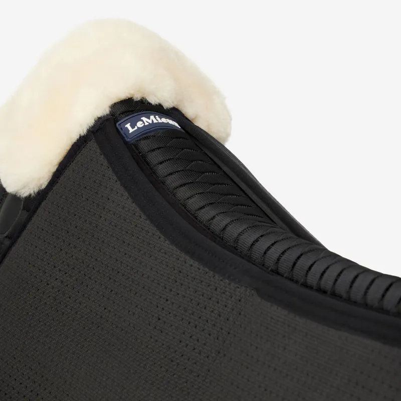 LeMieux Streamline Merino+ Half Pad - Black/Natural-1