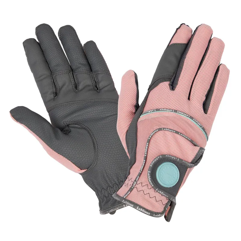 LeMieux x Harlow Young Rider Gloves - Sugar Pink