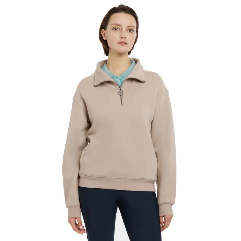 LeMieux Keira Ladies Quarter Zip Sweater - Almond