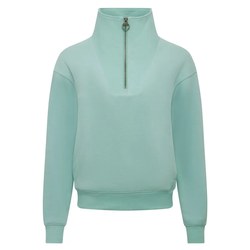 LeMieux Keira Ladies Quarter Zip Sweater - Aqua-3