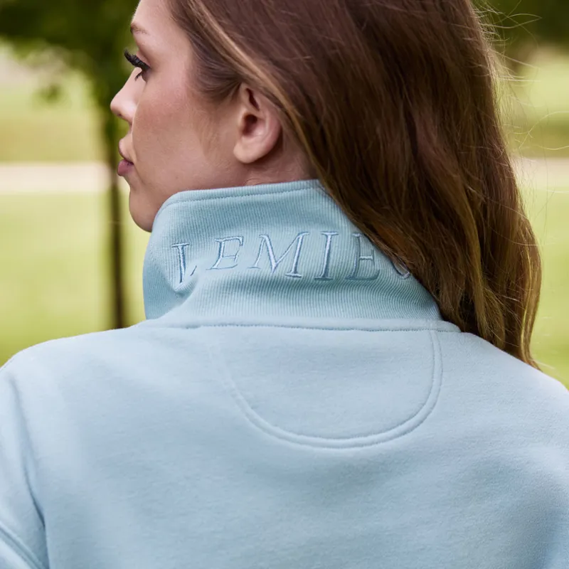 LeMieux Keira Ladies Quarter Zip Sweater - Aqua-1