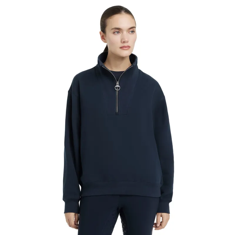 LeMieux Keira Ladies Quarter Zip Sweater - Navy