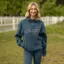 LeMieux Kelsie Womens Quarter Zip Sweater - Jungle