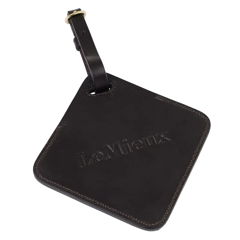 LeMieux Leather Luggage Tag - Brown-1