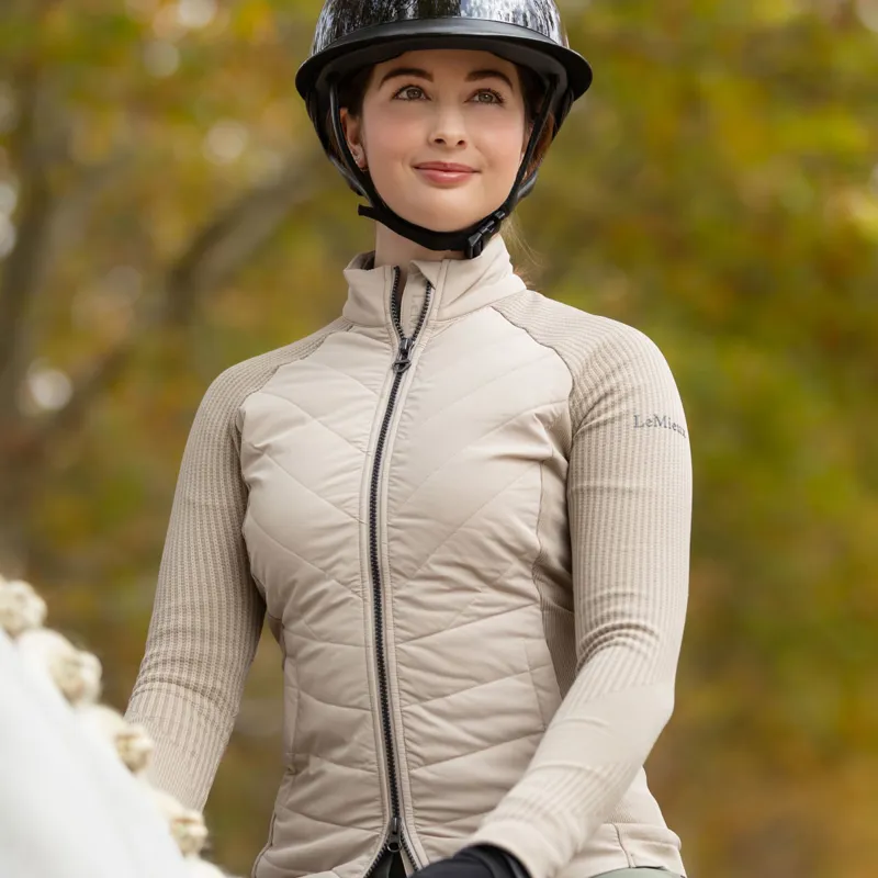 LeMieux Maddie Womens Hybrid Jacket - Stone-1