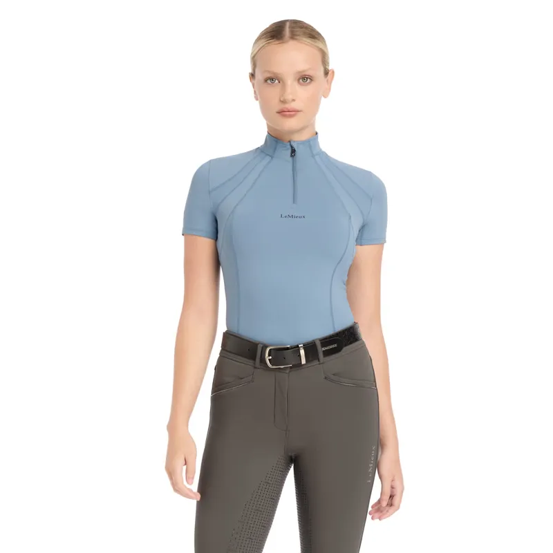 LeMieux Mia Mesh Ladies Short Sleeve Base Layer - Ice Blue