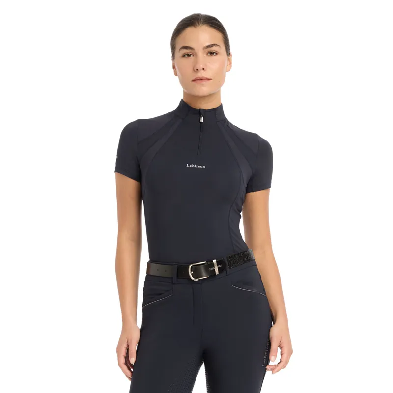 LeMieux Mia Mesh Ladies Short Sleeve Base Layer - Navy