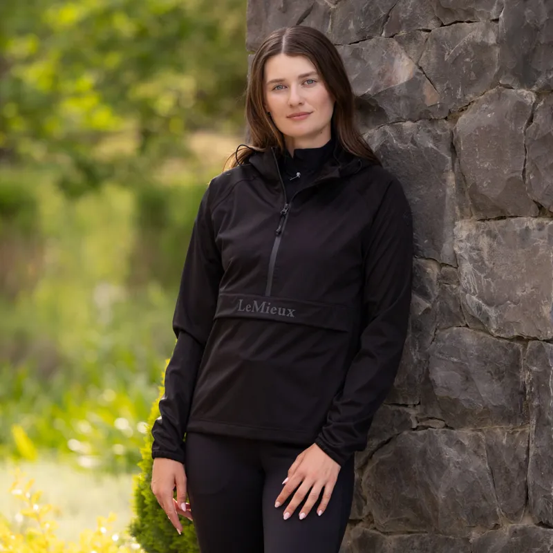 LeMieux Perri Womens Half Zip Waterproof Jacket - Black