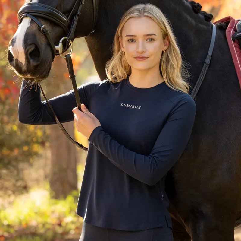 LeMieux Sports Womens Long Sleeve T-Shirt - Navy-6