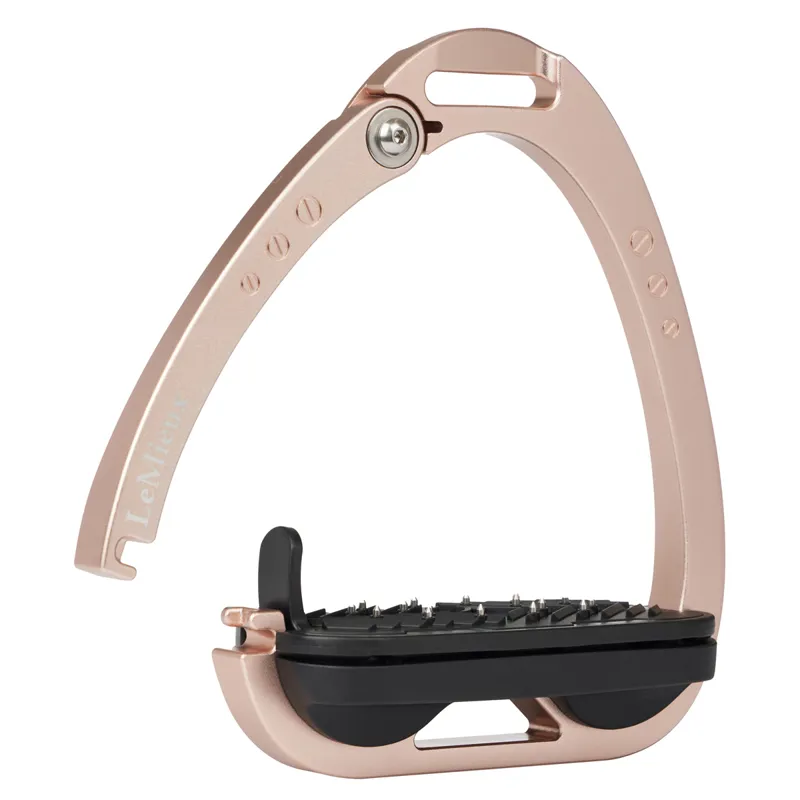 LeMieux Vector Control Flat Safety Stirrups - Rose Gold-1