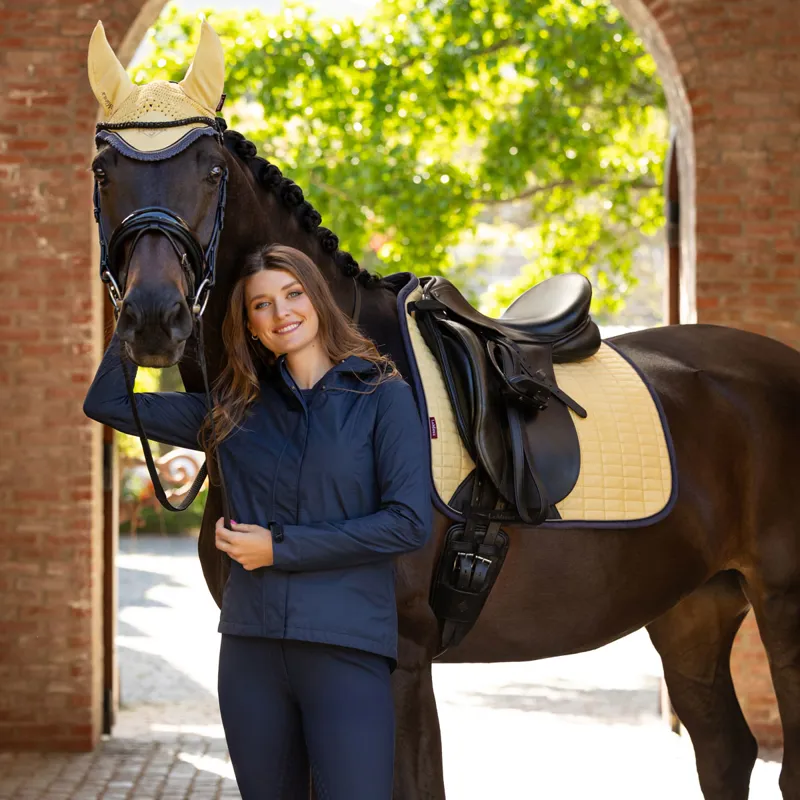 LeMieux Suede Dressage Saddle Pad - Mimosa-1