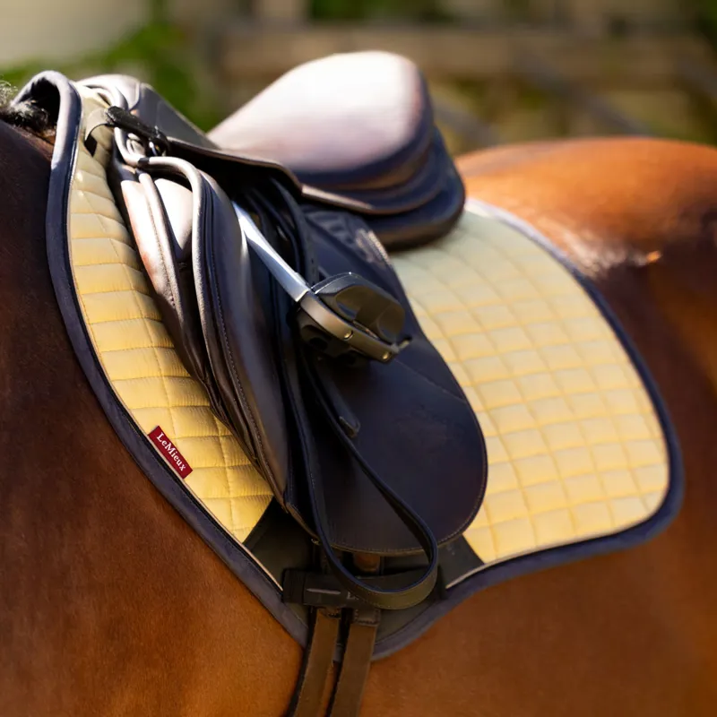 LeMieux Suede Close Contact Saddle Pad - Mimosa-2