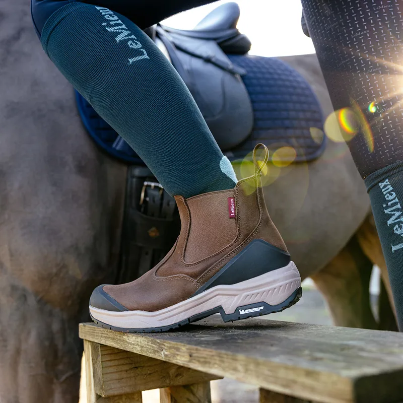 LeMieux Trex Waterproof Ladies Chelsea Boots - Brown-1