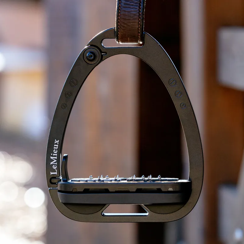 LeMieux Vector Balance Inclined Safety Stirrups - Black-2