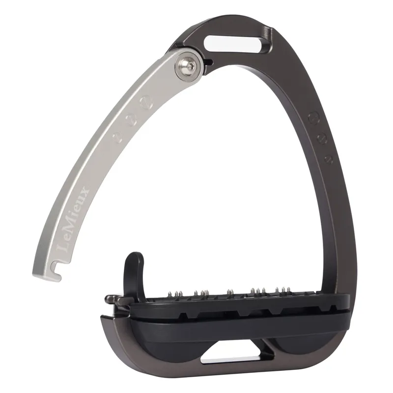 LeMieux Vector Balance Inclined Safety Stirrups - Carbon/Silver