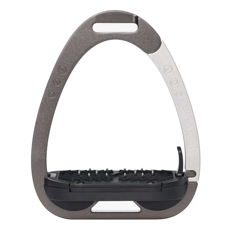 LeMieux Vector Balance Inclined Safety Stirrups - Carbon/Silver-2