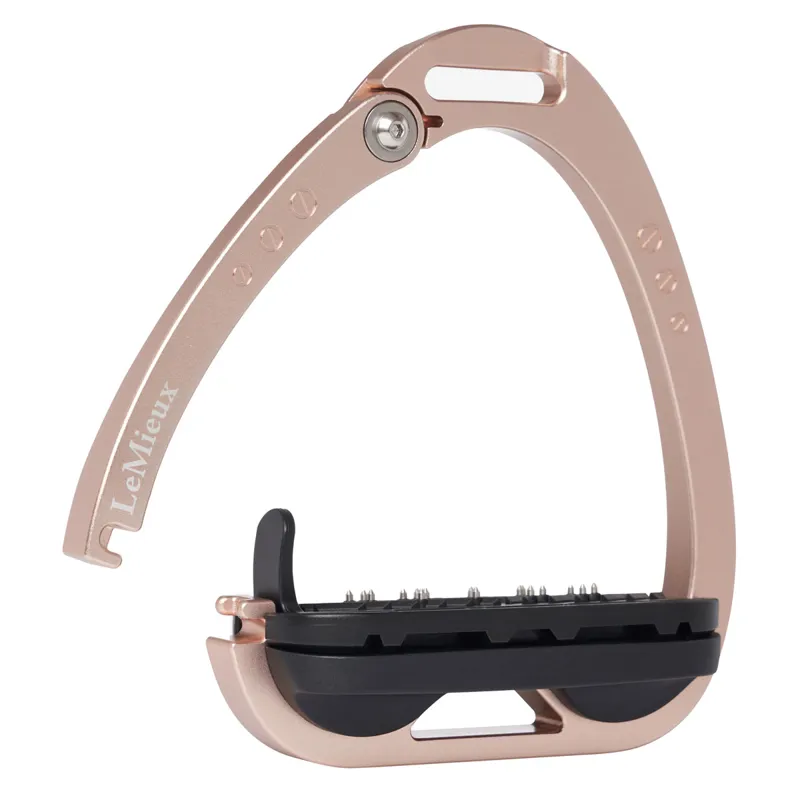 LeMieux Vector Balance Inclined Safety Stirrups - Rose Gold