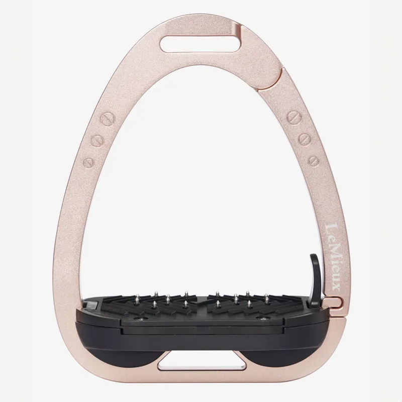 LeMieux Vector Balance Inclined Safety Stirrups - Rose Gold-1