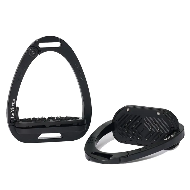 LeMieux Vector Balance Inclined Safety Stirrups - Black-1