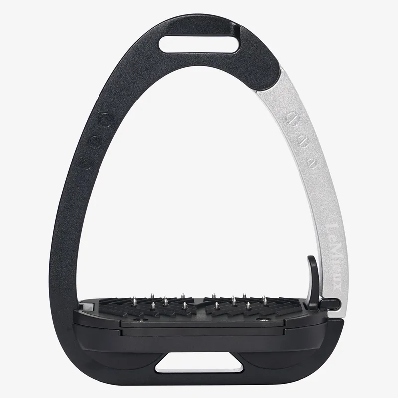 LeMieux Vector Balance Inclined Safety Stirrups - Black/Aluminium-3