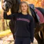 LeMieux Vida Varsity Crew Neck Womens Sweatshirt - Navy