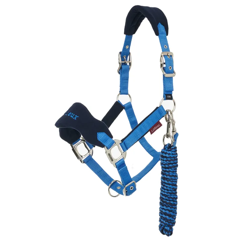 LeMieux Vogue Headcollar and Lead Rope Set - Benetton Blue
