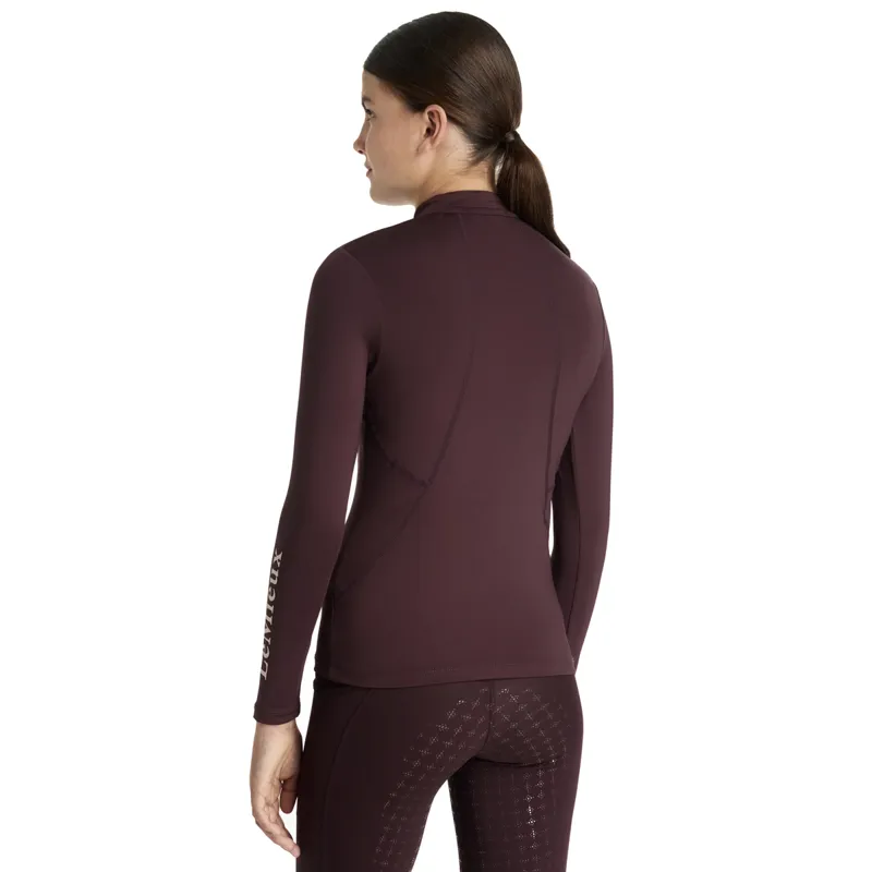 LeMieux Classique Young Rider Long Sleeve Base Layer - Damson-2